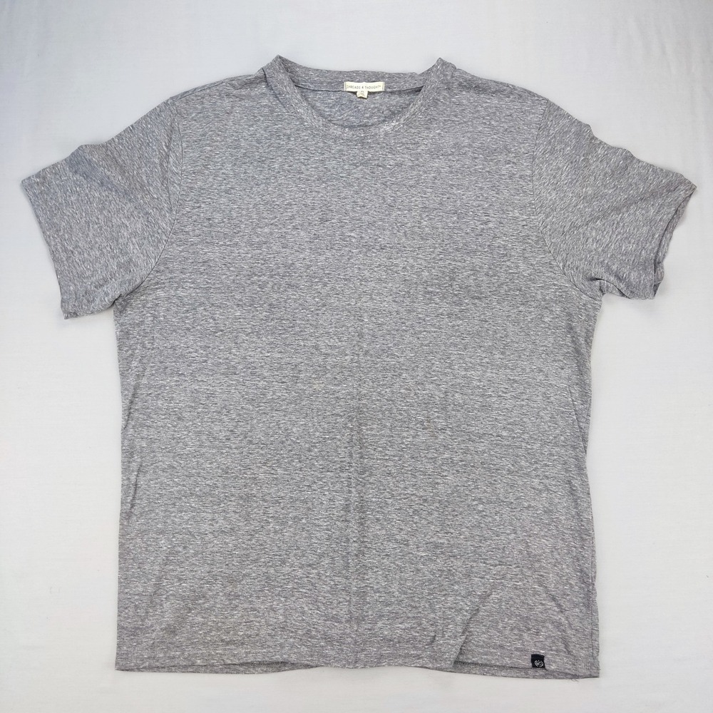 Threads 4 Thought T-Shirt Mens XL Grey Crew Neck Short Sleeve Heathered Jersey